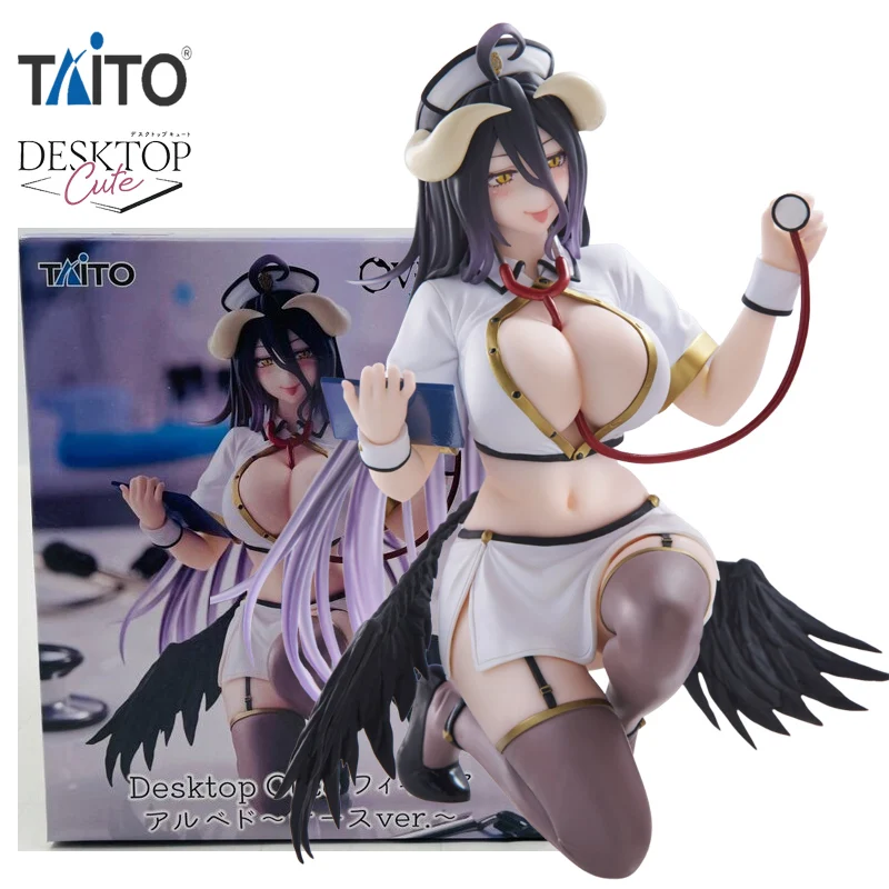 In Stock TAiTO Desktop Cute OVERLORD ALBEDO ~Nurse Ver.~ PVC 13CM Anime Action Figures Model Collection Toy