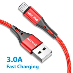 마그네틱 USB 케이블 유형 C 3A 마이크로 고속 충전 USB 데이터 케이블 코드 전화 액세서리 안드로이드 마이크로 USB 케이블 휴대 전화 레드