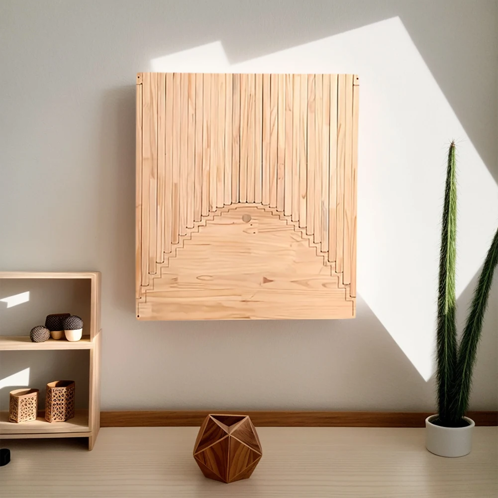 Invisible Computer Table Solid Wood Foldable Wall Table Wall Mounted Creative Hanging Wall Folding Table Foldable Computer Desk