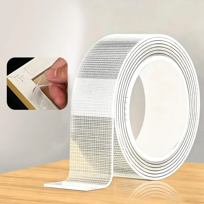 Transparent PET Nano-Grid Double-Sided Adhesive Tape, Super-Strong Removable Waterproof Heavy-Duty Nanotape, Traceless Sticky view 4