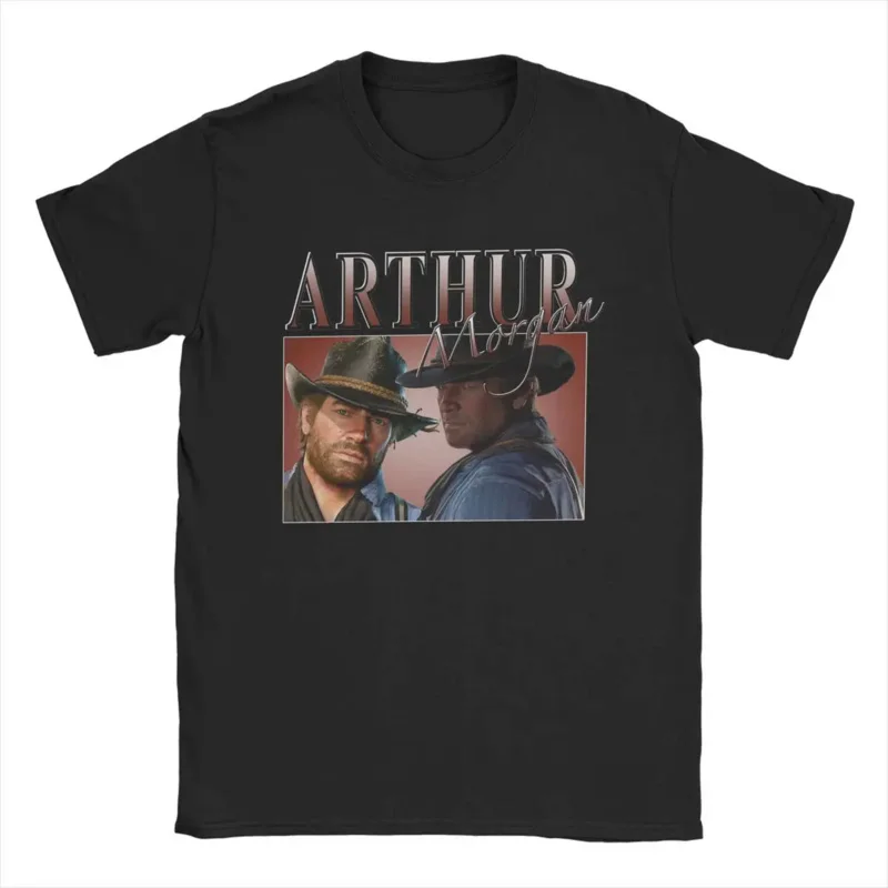 Casual Arthur Morgan T-shirts men crew neck pure cotton t shirt short sleeve tee shirt big size clothing