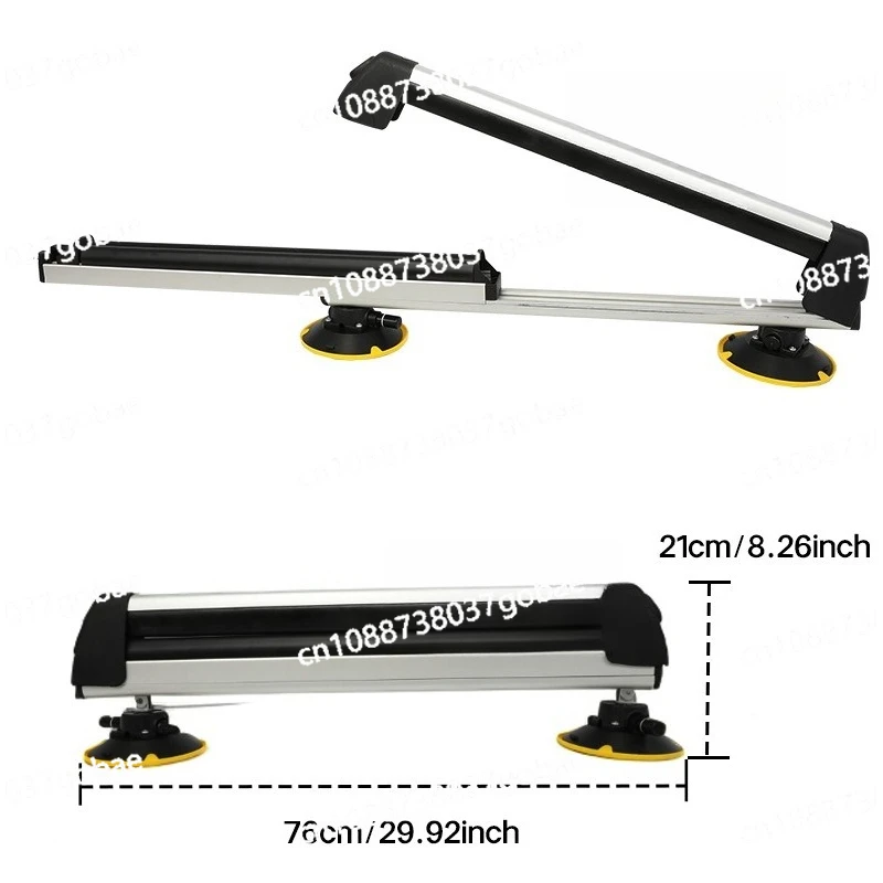 Automotive Roof Suction Cup Snowboard Bracket for Modified Vehicles, Heavy-Duty Suction Cup Mount for Rear Window Glass