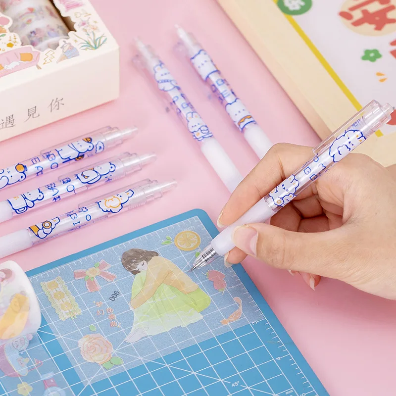 Ins Cartoon Bear Pen Knife Cute Utility Knife DIY Scrpabooking Paper Cutter Box Opener Precision Sticker Cutter Office Supplies