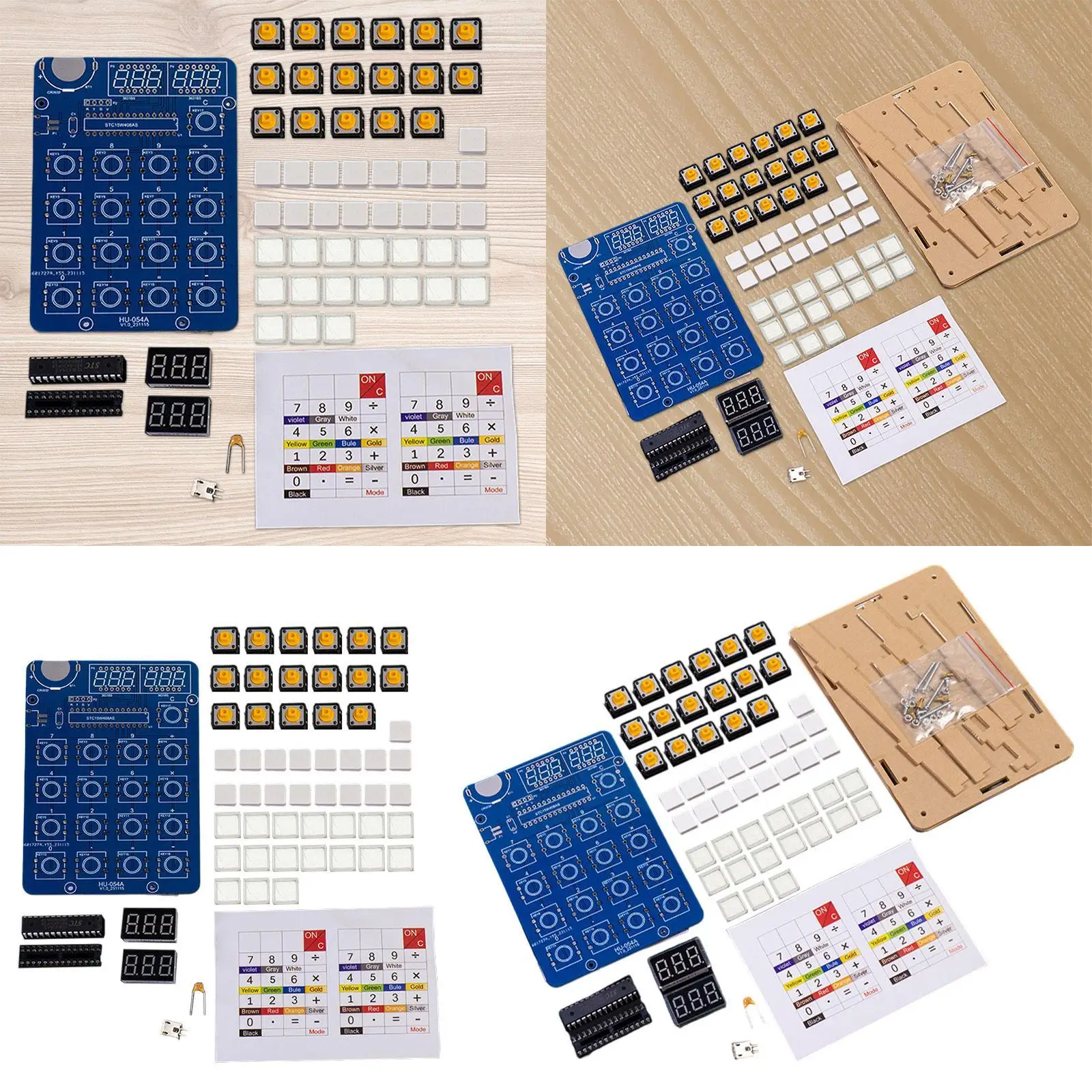 6 digits DIY Calculator Kit Soldering Practice Kit DIY Electronic Kits for High School Student Learning Electronics College