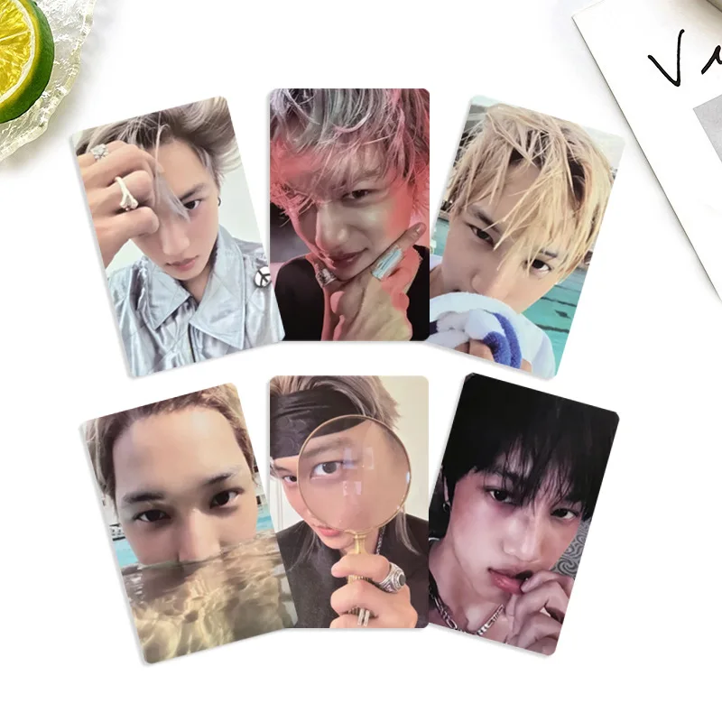 6Pcs/Set KPOP KAI Selfie Lomo Cards List WAIT ON ME Solo Album Photocards Double-sided Printing Postcards Fans Birthday Gifts