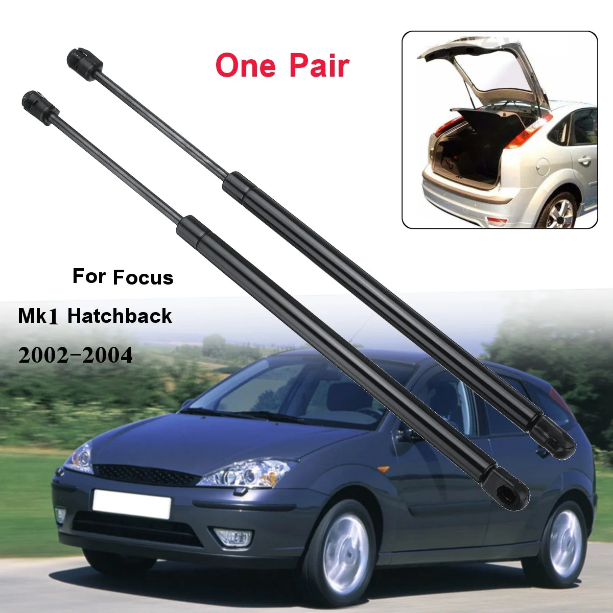 Car Rear Tailgate Boot Gas Struts Support Lift Bar for Ford Focus Mk1 Hatchback 1998 1999 2000 2001 2002 2003 2004