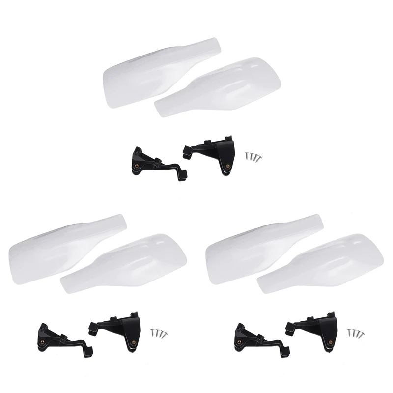 3X Motocross Handguard Motorcycle Hand Guard Protector White For Husqvarna TX FC FE TE TC FX 125/250/300/350/450/501