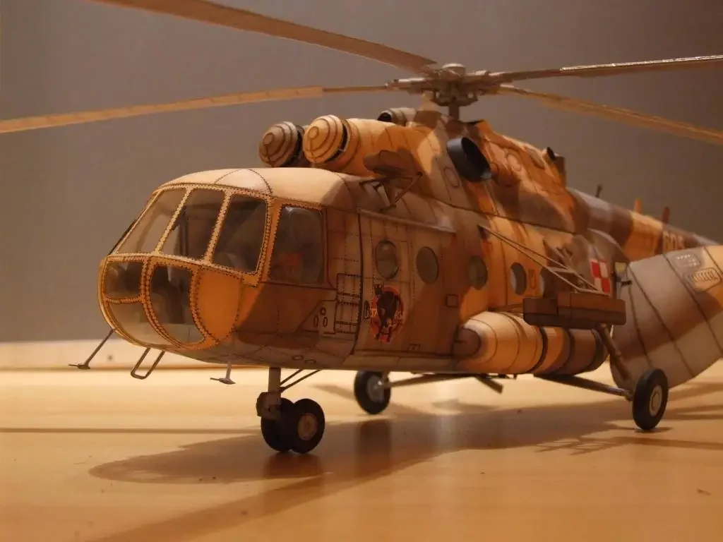 

Масштаб 1:33, Mil Mi-17, русский транспортный вертолет, сделай сам, бумажная модель ручной работы, комплект пазлов, игрушка ручной работы, сделай сам