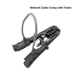 Professional Wire Stripper CAT6 Crystal Head Crimping Tool with RJ45 Cables Meter Tester for 4P/6P/8P Network Cable Cutters