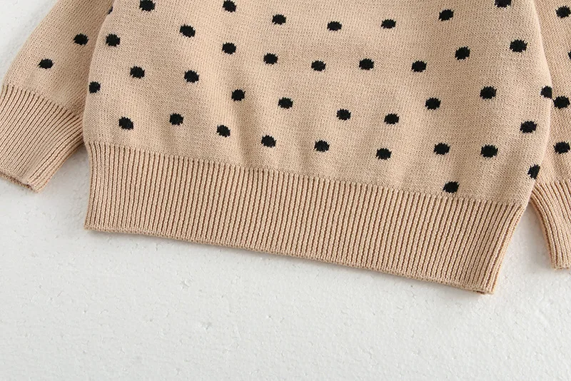 Klassisches Frühlings-Baby-Sweatshirt mit Schulterschnalle, 0–3 Jahre, gestreifter Strickpullover für Kleinkinder, Mädchen und Jungen, lockere Basis, Tops, Pullover – Detail 22