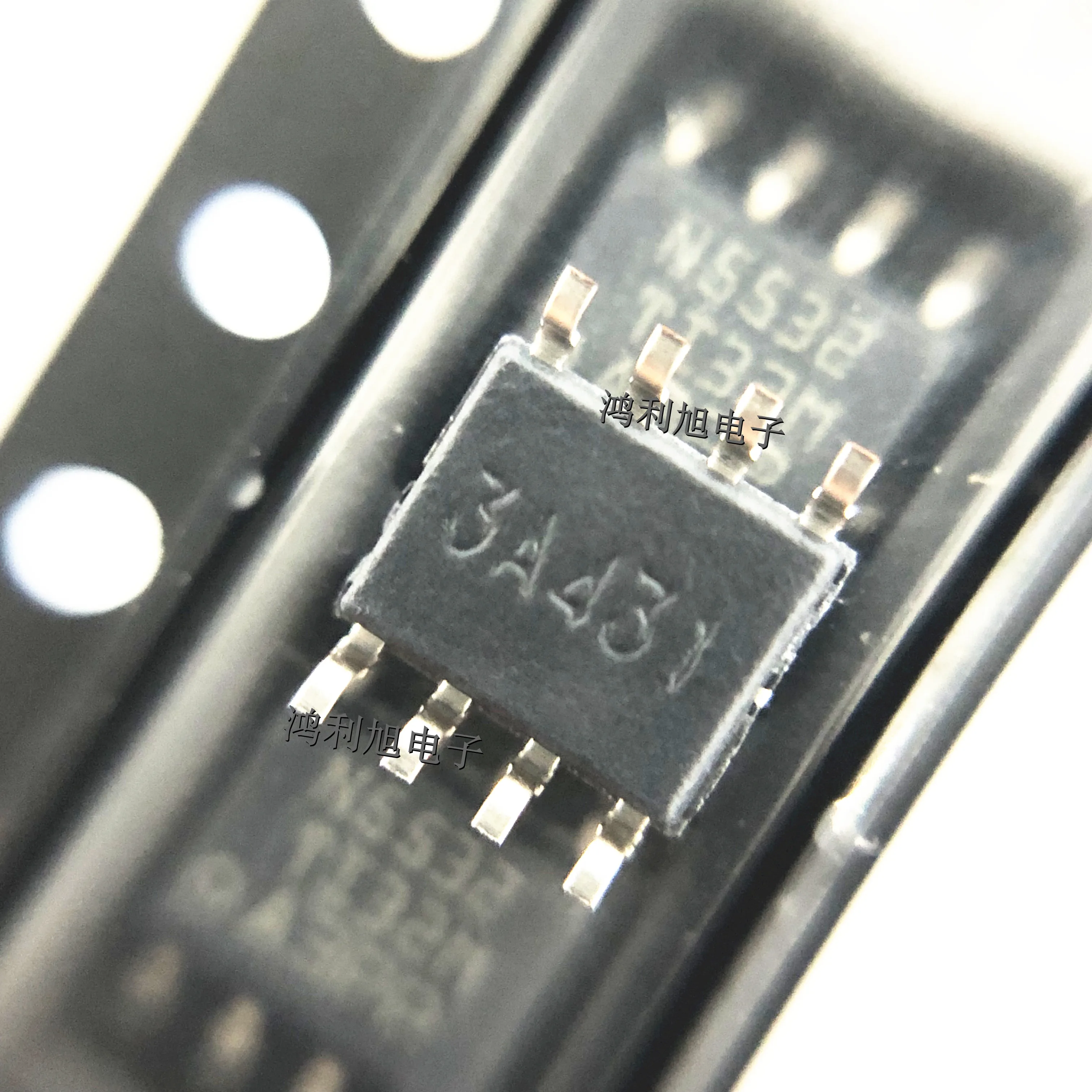 การทำเครื่องหมาย NE5532DR 10ชิ้น/ล็อต: แอมพลิฟายเออร์เสียงต่ำแบบ NE5532 Op Amp ± 15V 8-PIN SOIC T/R