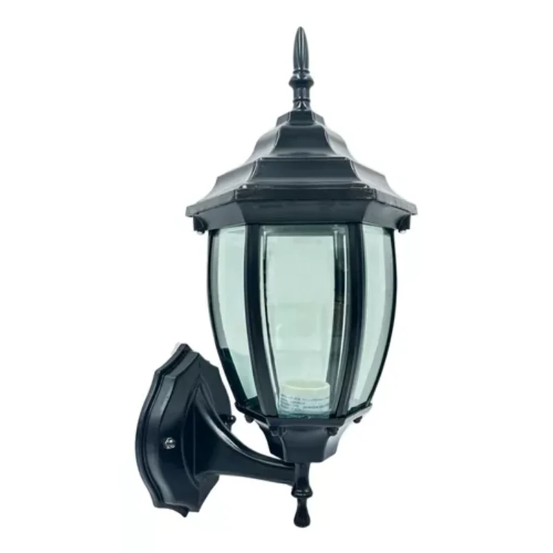 Spanish  aluminum decorative lantern with tempered glass external thread E26 lamp wall light LF6CD/N  wall light