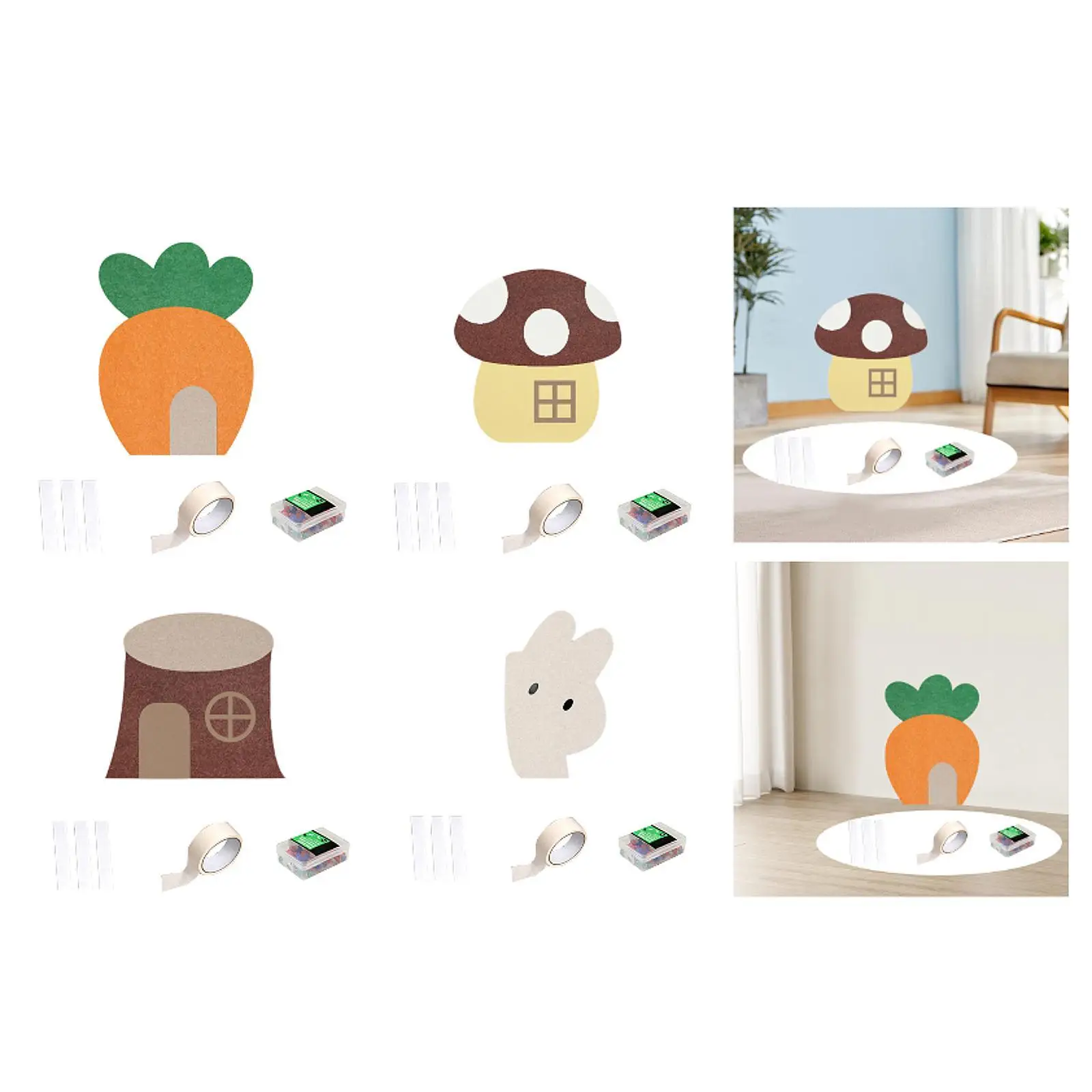 

Felt Bulletin Board Thickened Portable Display Photos Scratch Resistant Felt Pin Board Home Living Room Kitchen Dorm Coffee Shop