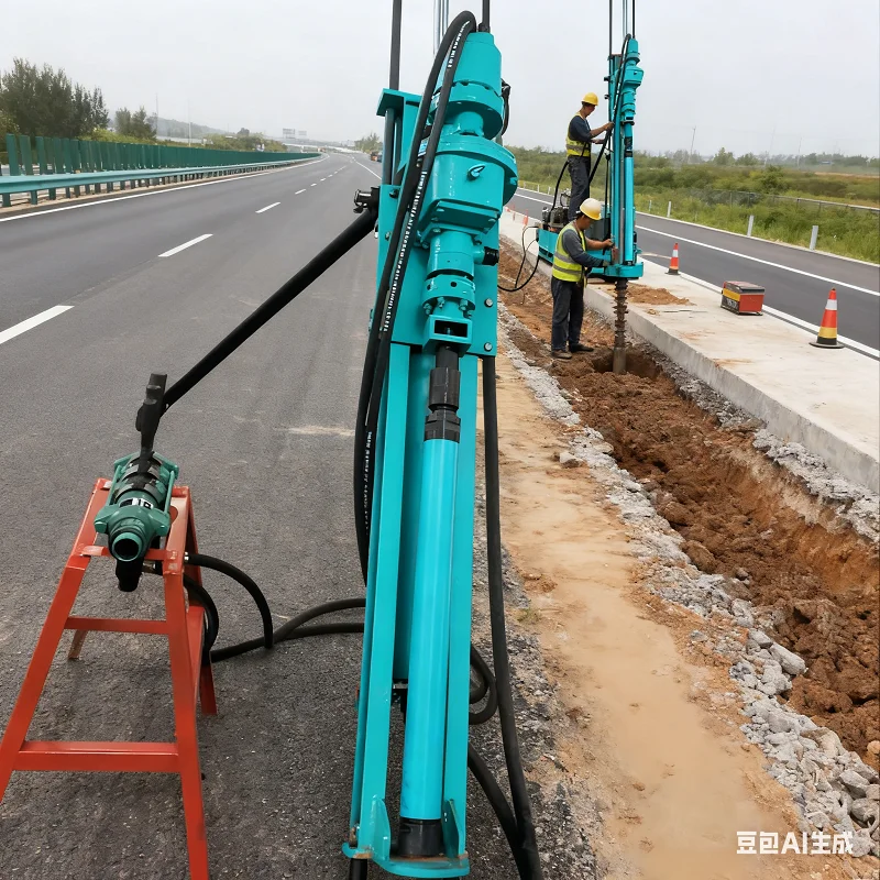 Индивидуальная портативная пневматическая буровая установка DTH 25 м, гидравлическая машина для бурения скважин