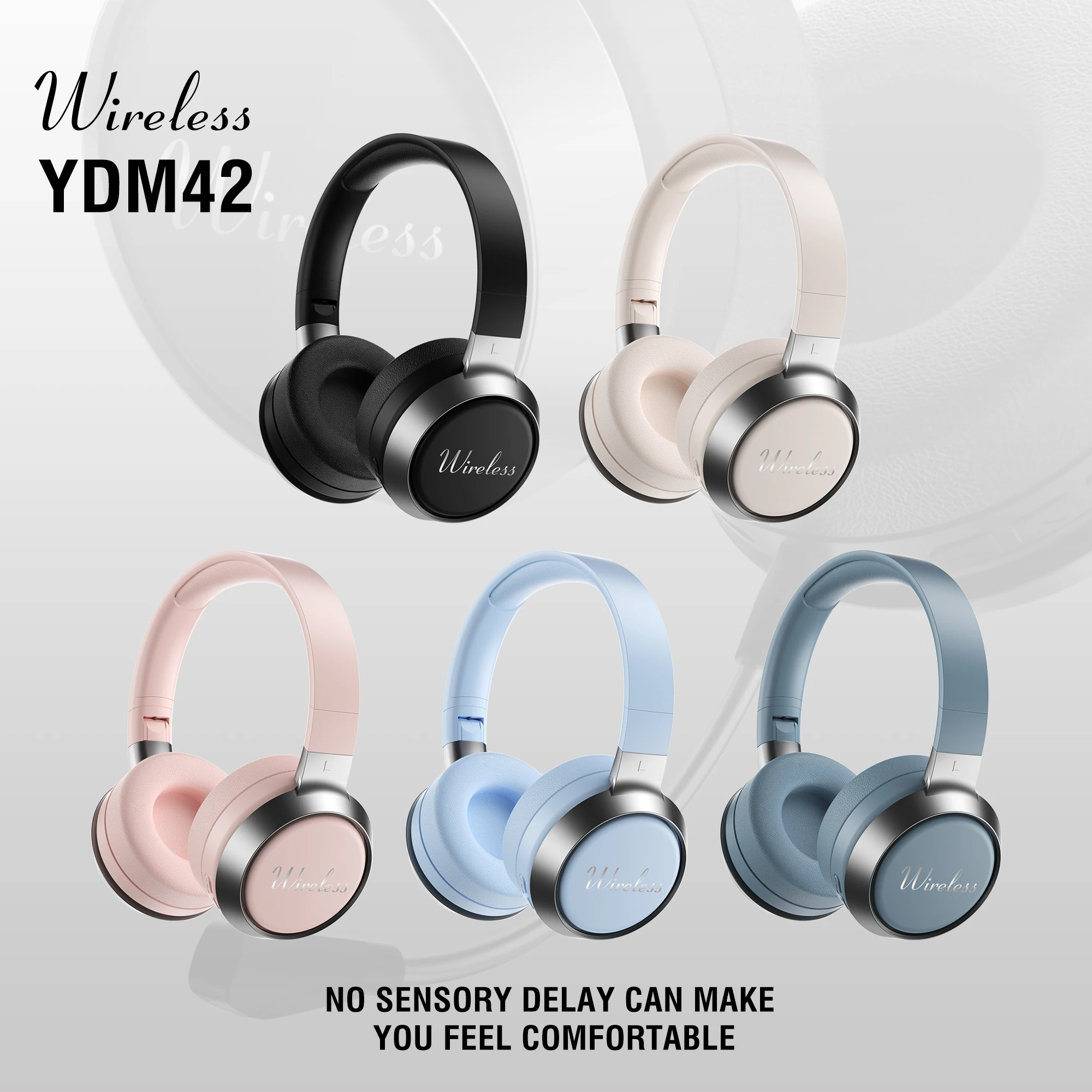 NEW TWS Wireless Bluetooth 5.3 Headphone With Microphone On-Ear Headset Stereo Sound Earphones Sports Gaming Foldable Headphones