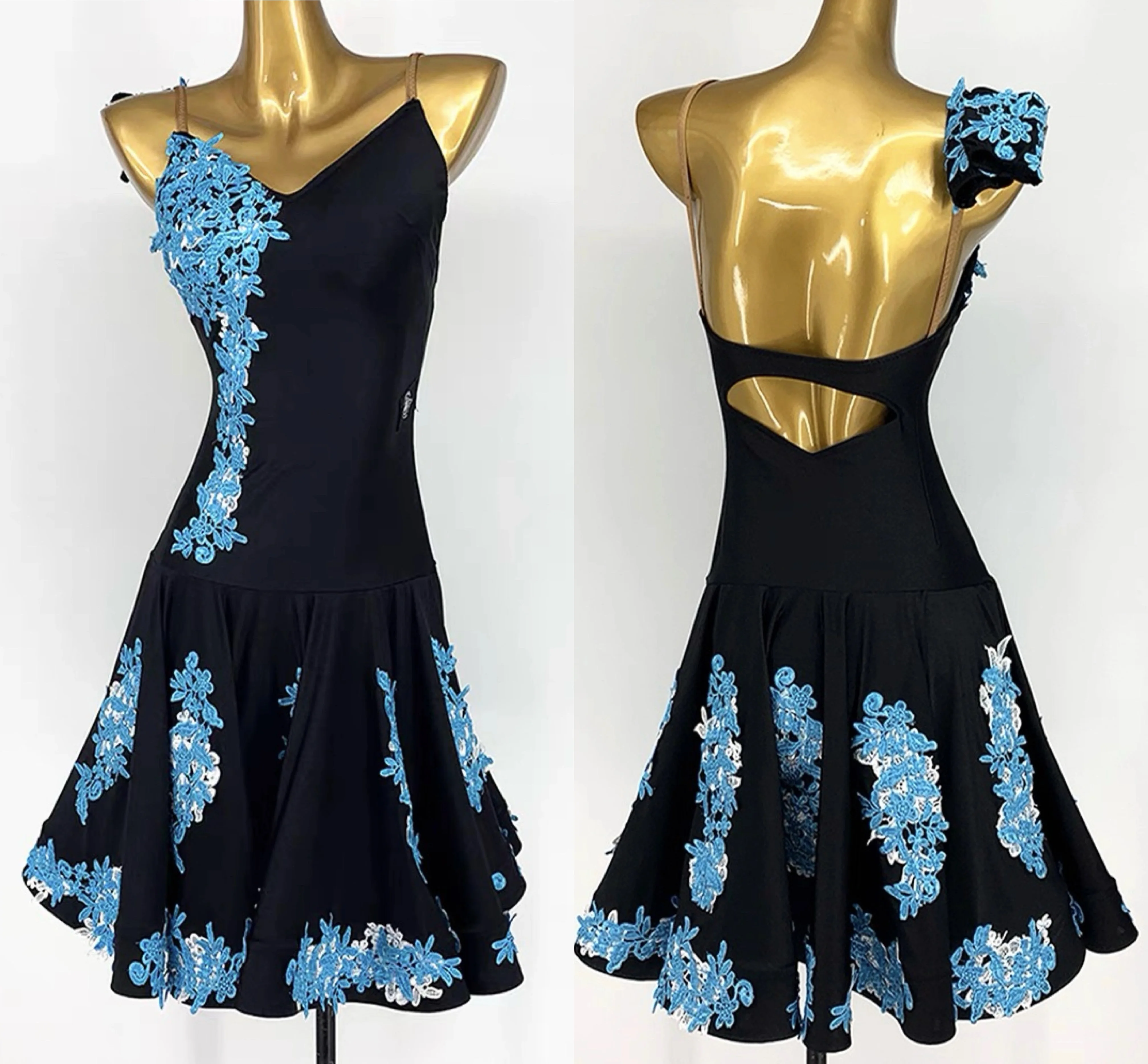 Falda de baile latino profesional para adultos, vestido de baile latino de Rumba de bajo precio de alta calidad, falda de baile latino de Samba estándar
