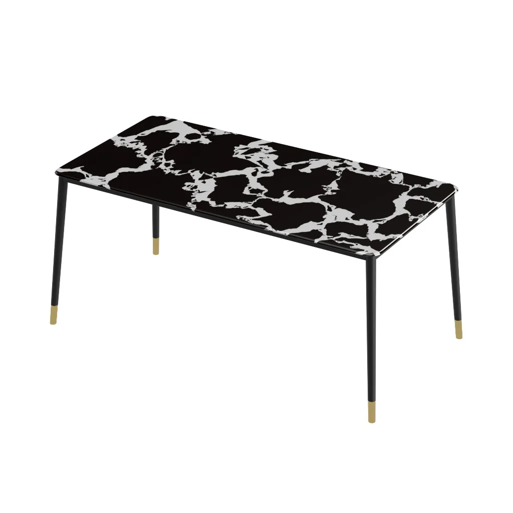 #Modern Stone Slab Dining Table, Italian-Style Luxury Dining Set, Home Living Room Furniture