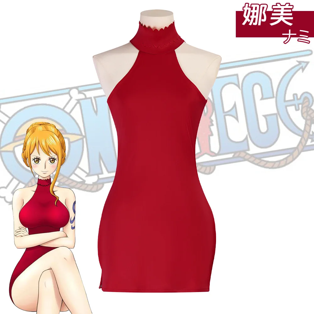 

Nami Cosplay Costume – Straw Hat Pirates Navigator Dress Halloween Anime Cosplay Outfit