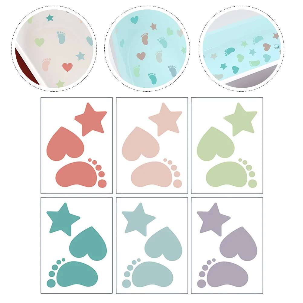 

2pcs Anti-Skid Stickers Pvc Non-Slip Floor Decals For Bathroom Diy Wall Decal Decorative Stickers