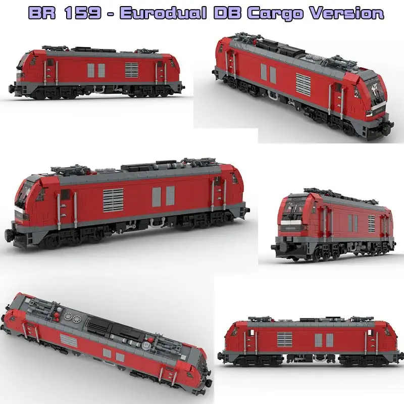 Transportation Series BR 159 Building Blocks City Electric Locomotive Model Small Particle Bricks Toy Children's Birthday Gift