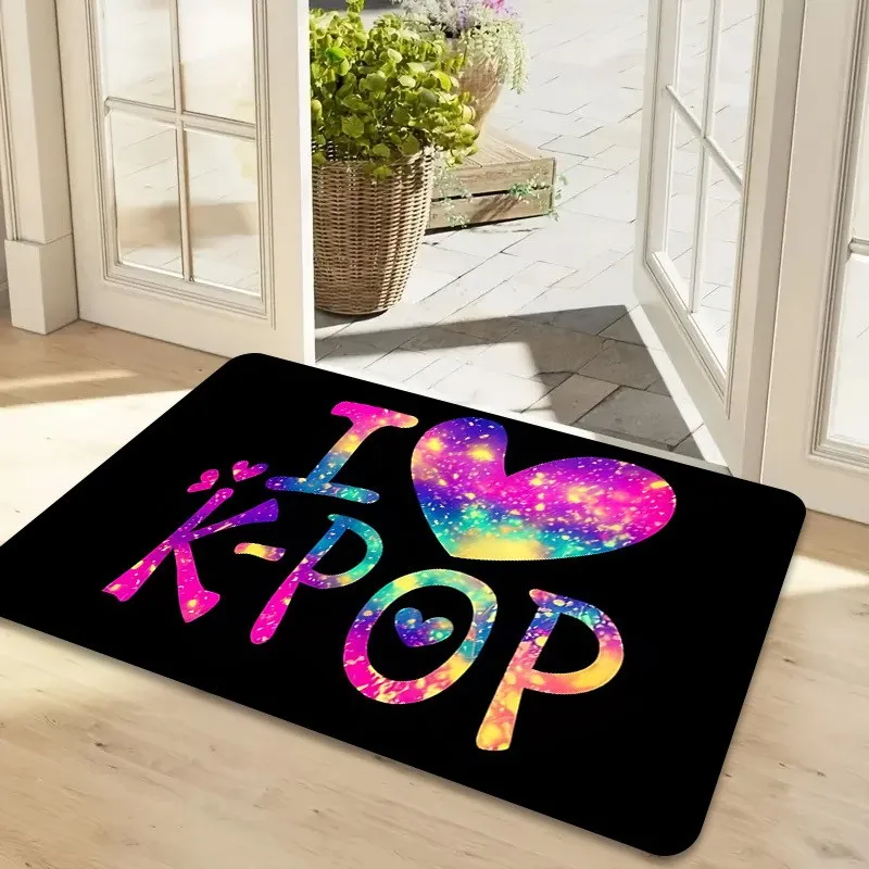 Amalfi Lemon Tile Doormat Mediterranean Blue Floral Pattern Welcome Mat Cute Fruit Entrance Rug Outdoor Indoor Door Floor Mat