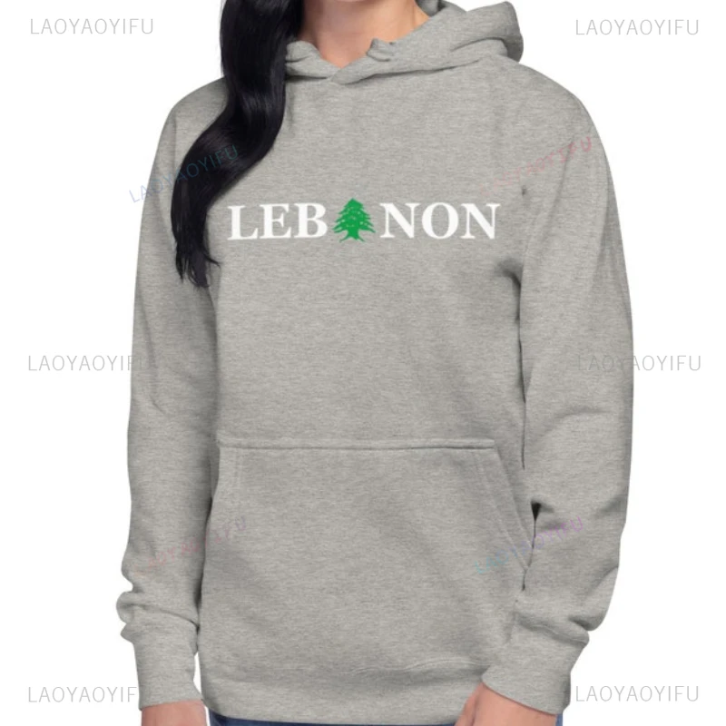 2024 New Lebanon Sweater Lebanese Flag Round Neck Hoodie Lebanon Man Women Hoodie Fashion Harajuku Long Sleeve Unisex Pullovers