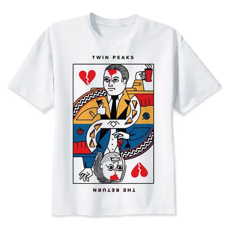 Twin Peaks t shirt Men Print T-Shirts Fashion Print T-Shirts Short Sleeve O Neck Tees MR2283