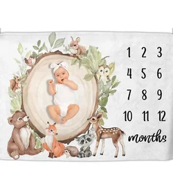 monthly milestone blankets for baby girls and boys,and baby growth chart blankets