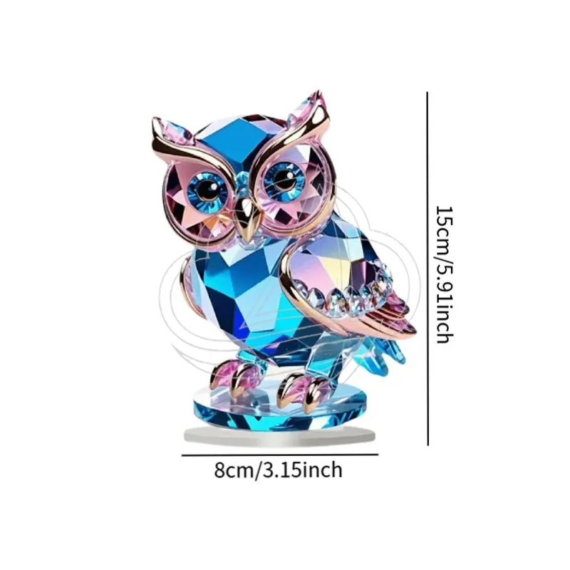 Owl Ornament Boho Owl Decoration for Bird Lovers Men Women Animal Gift Accents