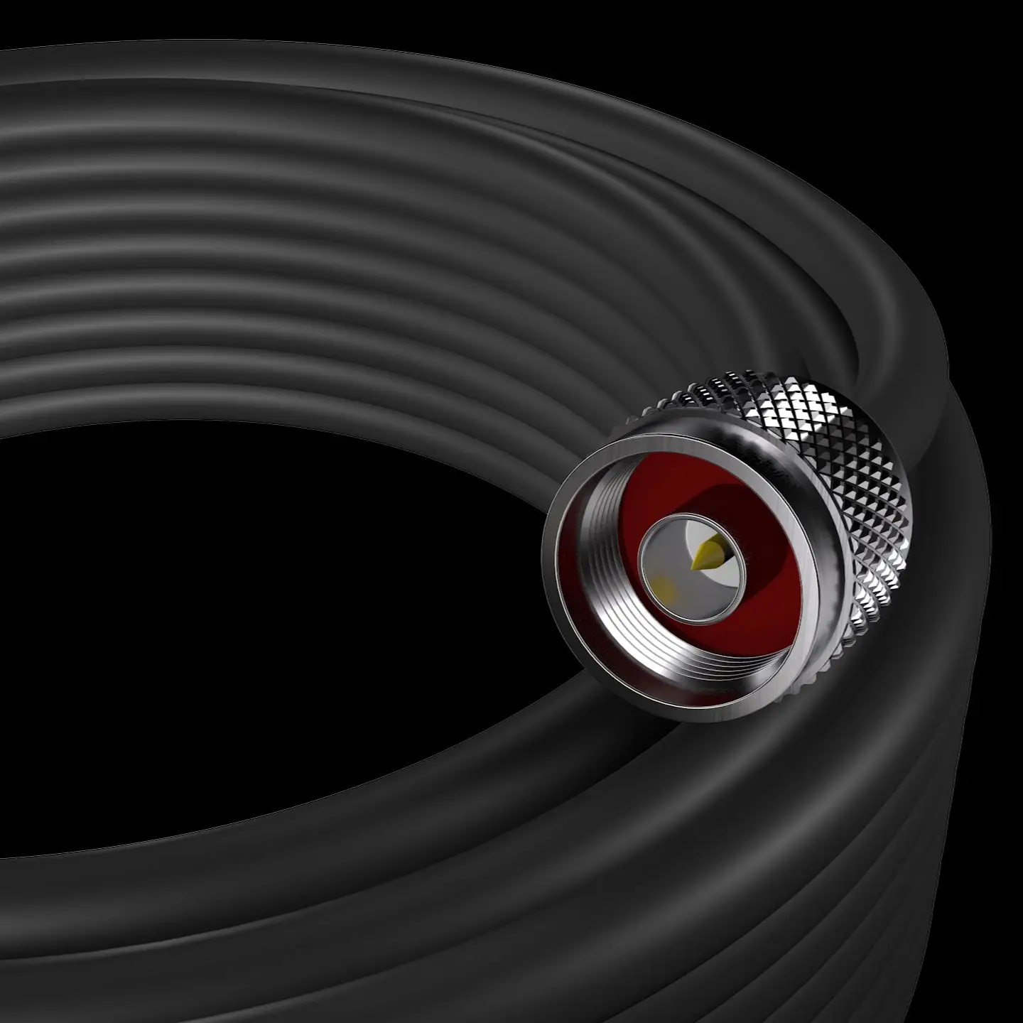 Lintratek 15 Meter Coaxial Cable N Male To N Male 50ohm for Mobile Phone Cellular Amplifier Signal Booster Repeater