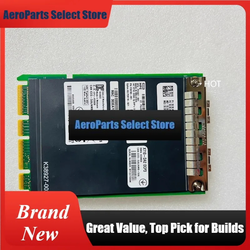 AeroPartsParts For HPE P28778-B21 P31327-001 P28780-001 X710DA2 OCP3 Dual 10 Gigabit Network Interface Card