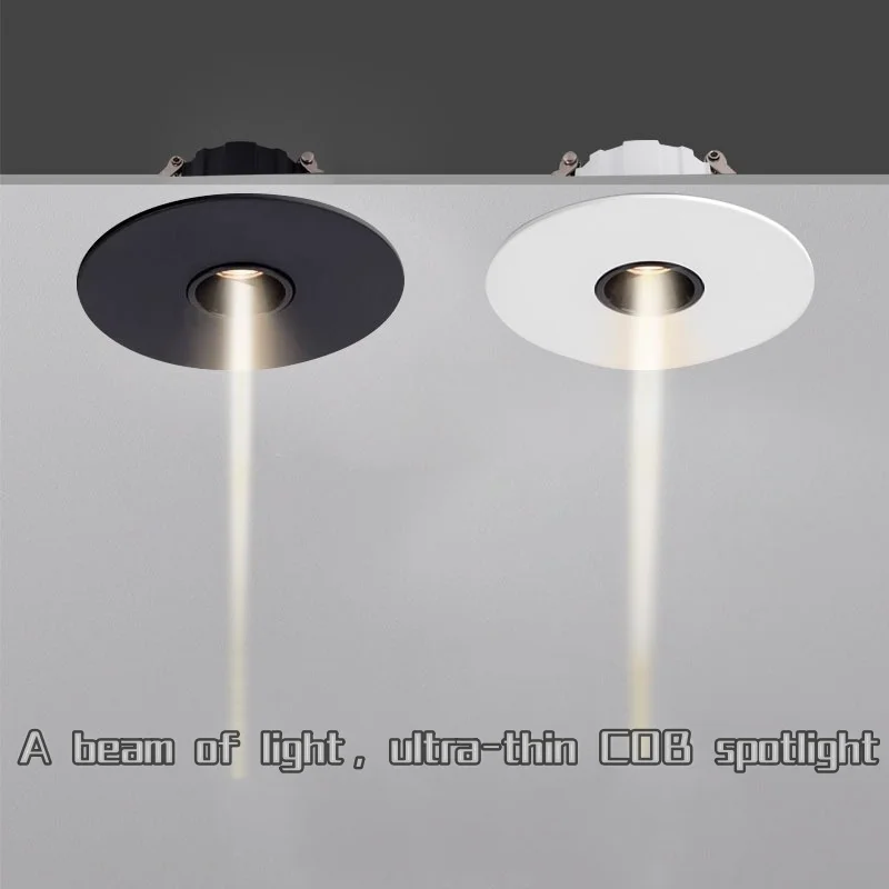 Een stelletje spotlight kleine hoek inbouw 3W ultradun 3 °   8-15 ambient eettafel salontafel kleine opening 45-85mm 85-265V
