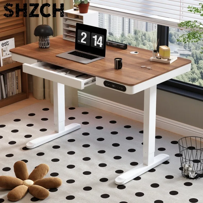 Smart Electric Liftable Computer Desk-Leg E-Sports Desk Office Desk Workbench Console Bookstand Home Learning