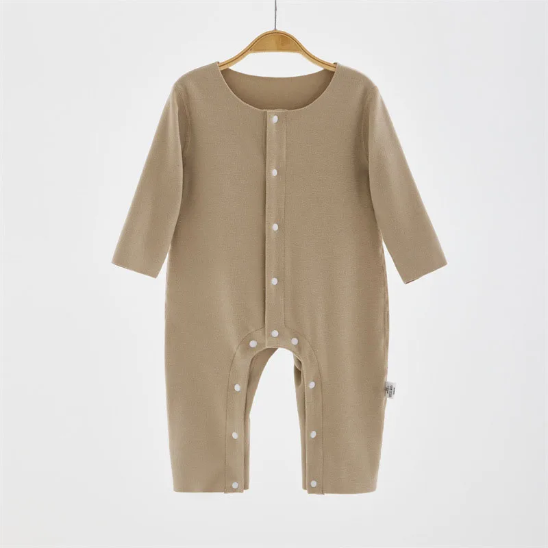 MILANCEL جديد ربيع الطفل السروال القصير 0-3Y طفل بلون رقيقة بذلة الفتيات الملونة جولة الرقبة منامة #3