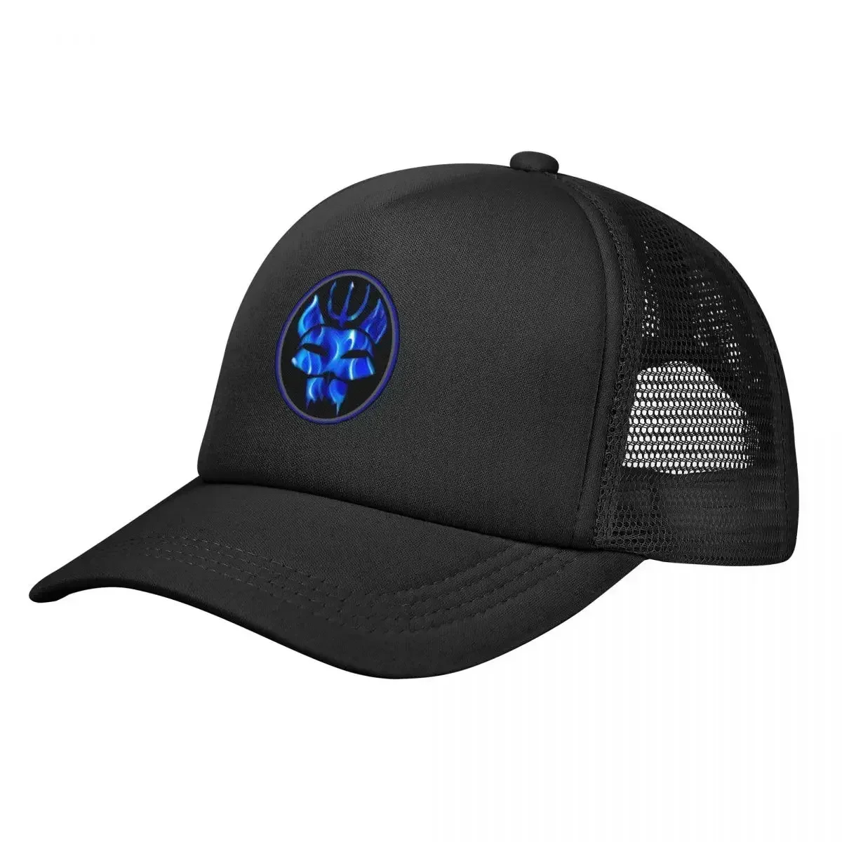 Harajuku Seal Team Blue Flame Custom Mesh Baseball Caps Women High-end Female Beach Dad Hats Trucker Cap