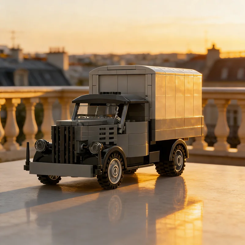 

287 деталей MOC Конструктор «Городская модель Opel Blitz» — Рождественский подарок, развивающая игрушка для сборки своими руками, креативный конструктор