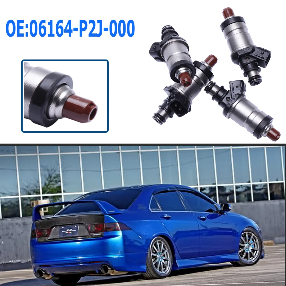 4PCS  Flow Matched Fuel Injectors 06164P2J000 For Honda Accord Civic Acura RL TL Integra 842-12192 1550333 06164-P2J-000