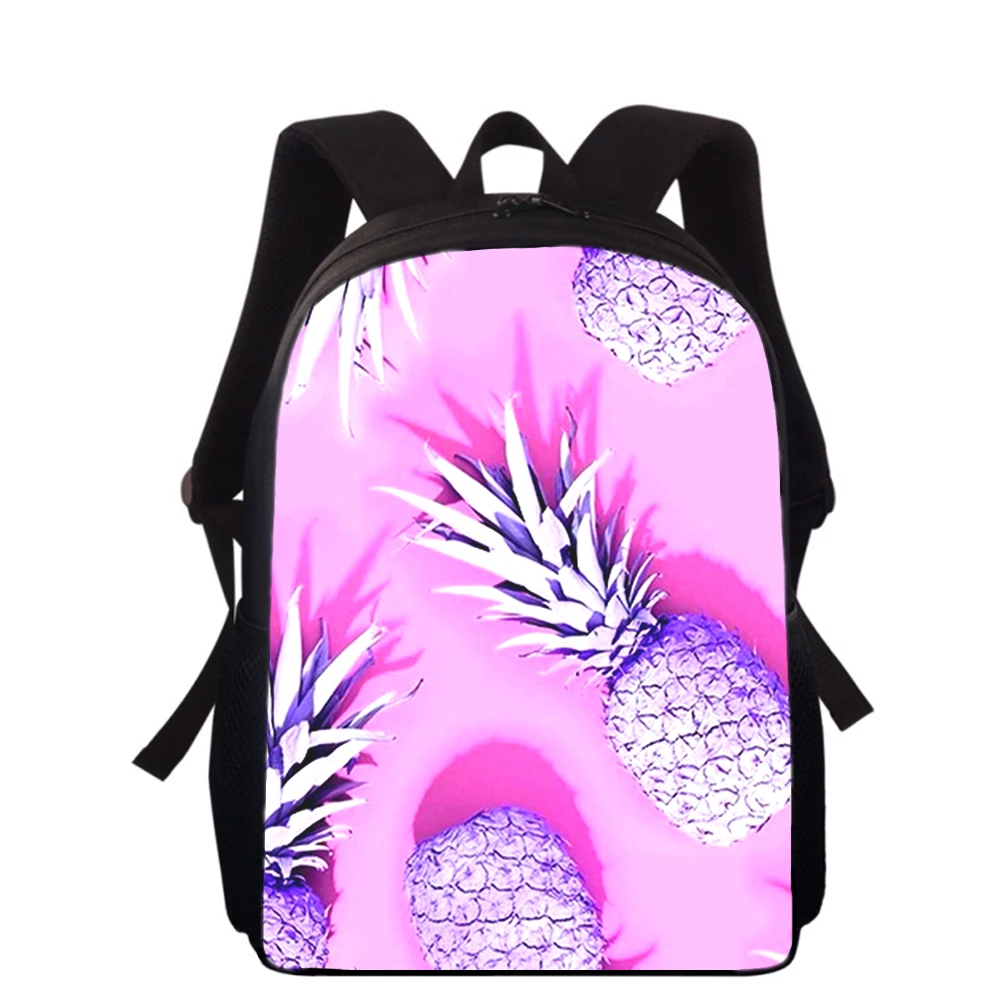 Ananas Früchte frisch 16 "3D-Druck Kinder Rucksack Grundschule Schult aschen für Jungen Mädchen Rucksack Schüler Schulbuch Taschen