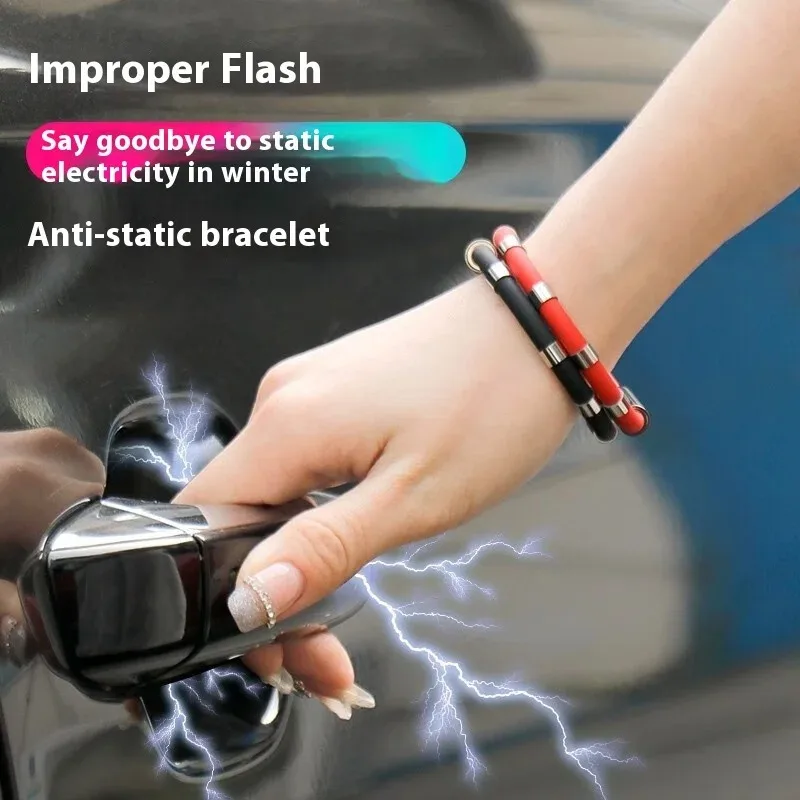 Fashion Sport Wristbands Eliminate Human Body Static Electricity Stylish Car AntiStatic Bands Car Anti-Static Accessories Unisex