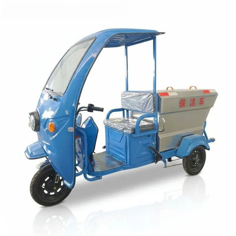 500 Litre Battery Powered Sanitation Trike with Roll Over Protection HD Reverse Long Range for Alley Cleaning