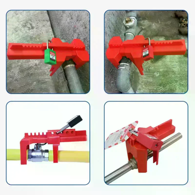 DN8-DN50 Adjustable Ball Valve Lockout Prinzing Tap Water Pipeline Valve Ball Valve Handle Open Isolation Safety Lock Devices