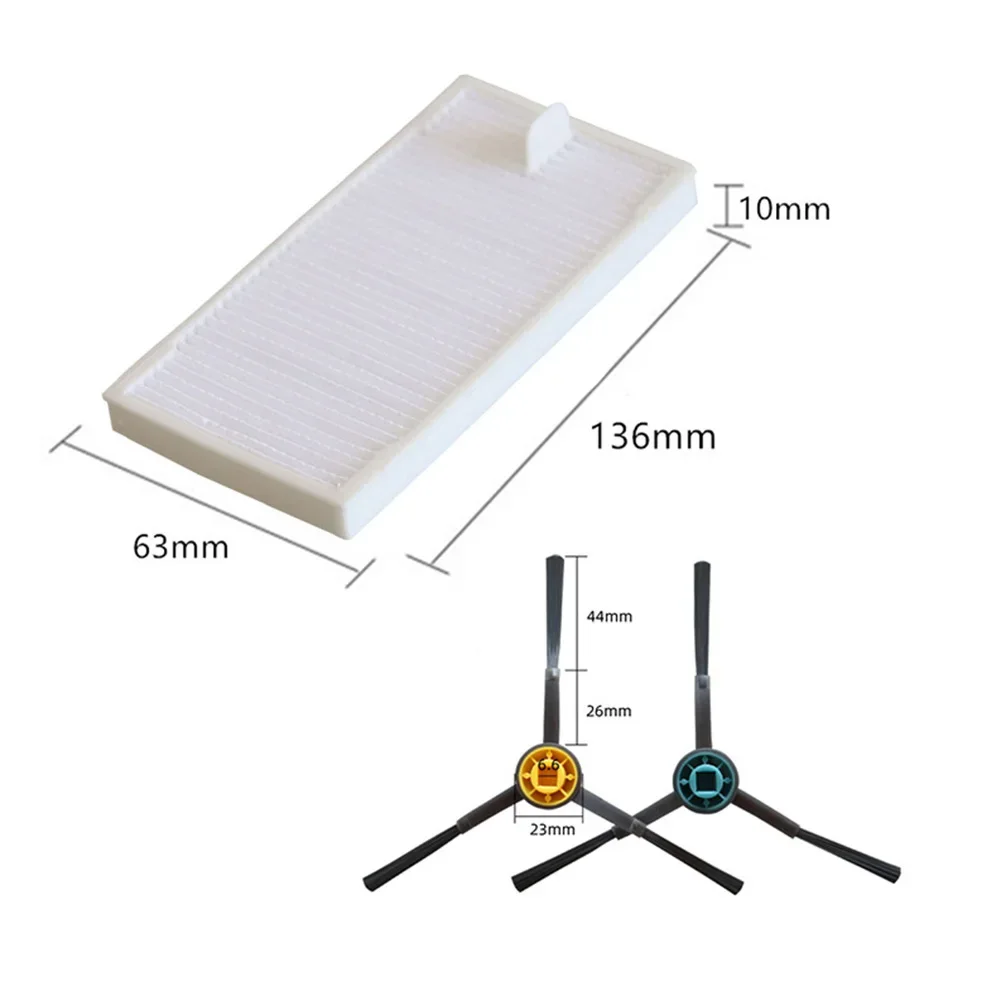 Enhance Durability and Effortless Cleaning with Replacement Filters Mop Cloths and Side Brushes for Eureka NER600 Vacuum Cleaner