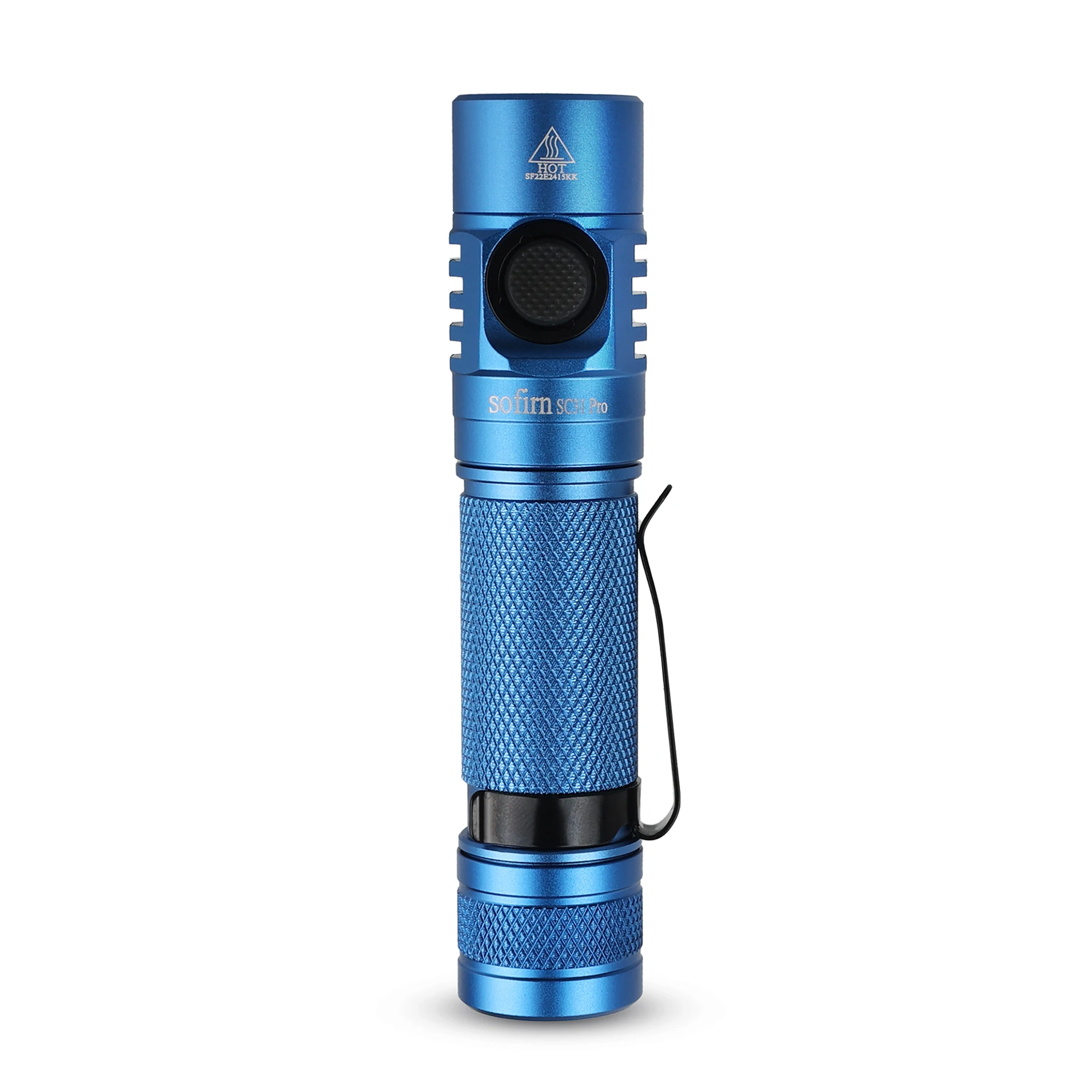 Sofirn SC31 Pro-Blue Powerful 2000LM 18650 Flashlight SST40 5V/2A Portable Rechargeable LED Lantern USB C Torch Anduril 2.0