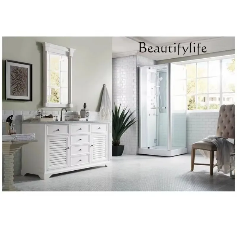 

X Black, White And Gray Modern Bathroom Cabinet Light Luxury Bathroom Combination Modern Simple Wash Basin Toilet Washstand