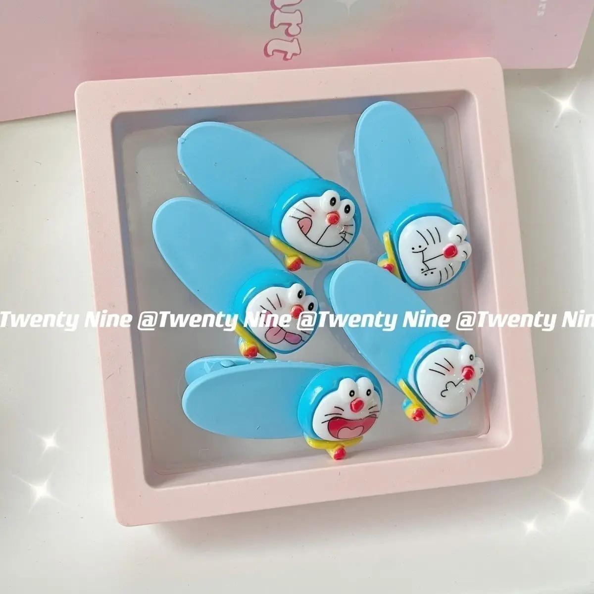 Cute Doraemon Expression Duckbill Hair Clips Ins Style Girly Side Hair Pins Anime Couple Daily Hair Accessories view 3