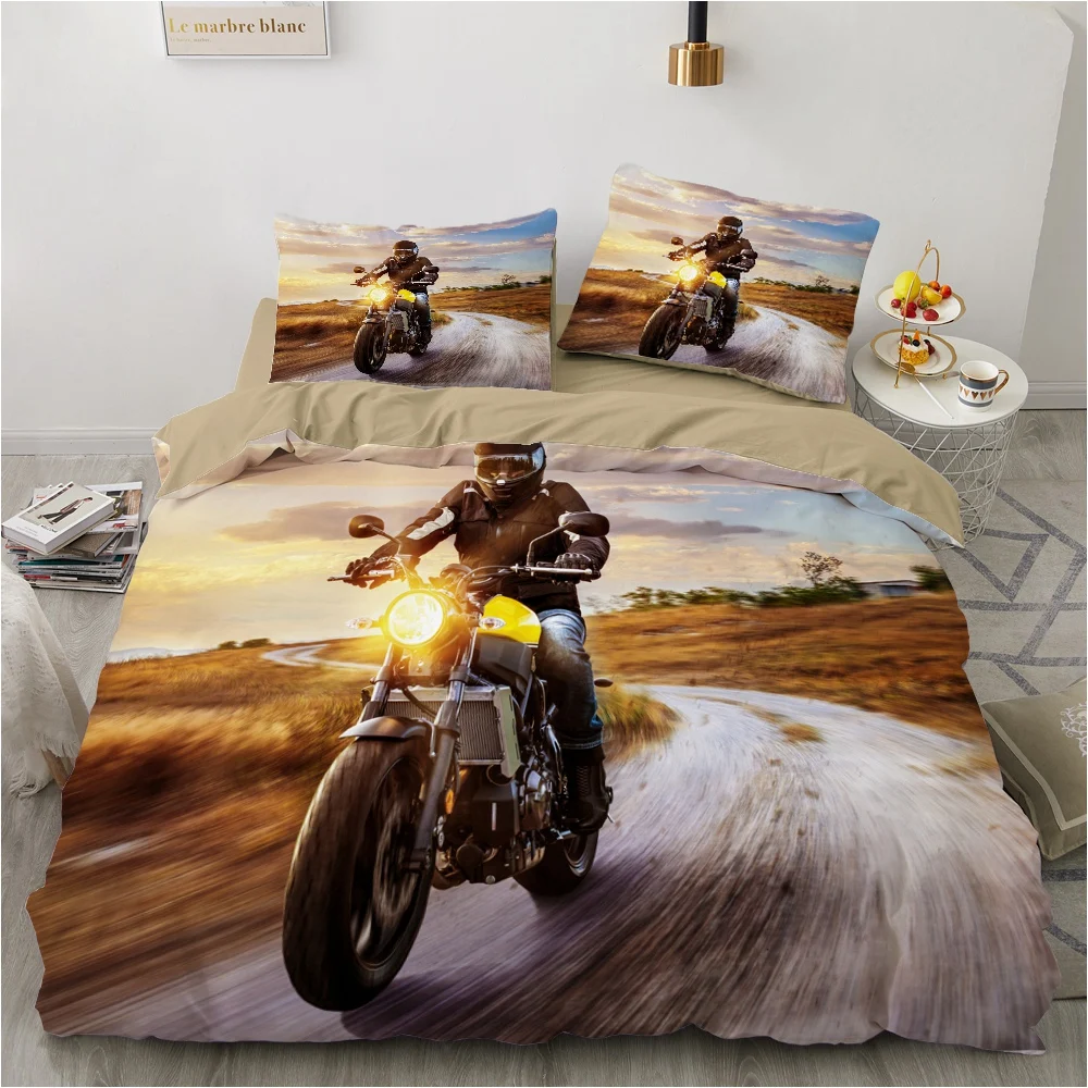 

Racing Cars Bedding Set Fashion Scenery 3d Duvet Cover Set Comforter Bed Linen Twin Queen King Single Size Drop shipping Modern