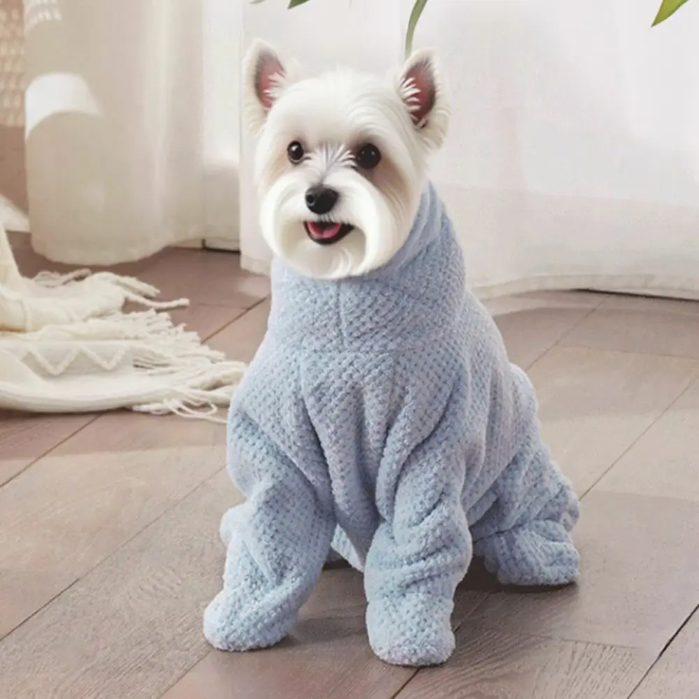 

Practical Absorbent Pet Bathing Clothes Full-Coverage Soft Dog Drying Coat Thickened Quick-Dry Pet Bathrobe for Puppy Cat