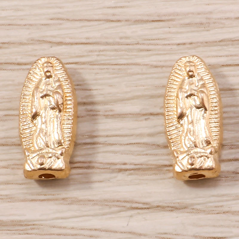 Tusember 20 Stück 6*12mm Vintage Jungfrau Maria Anhänger Passend für Halsketten Armbänder DIY Schmuckherstellung Tibetische Silberanhänger – Detail 3