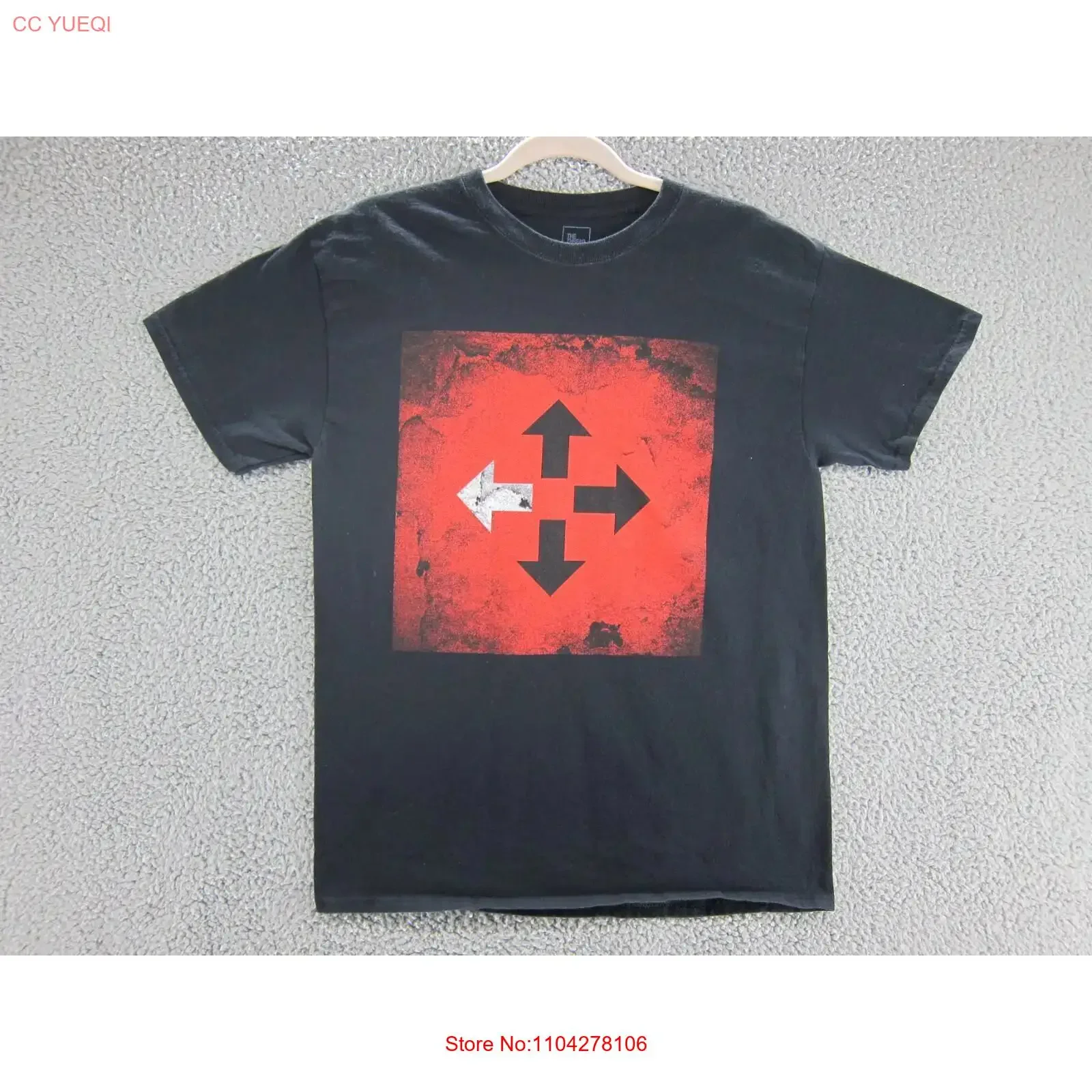 Three Days Grace T Shirt Mens Medium Outsider Right Left Wrong Rock Nu Metal Band vintage Washed graphic Soft homme
