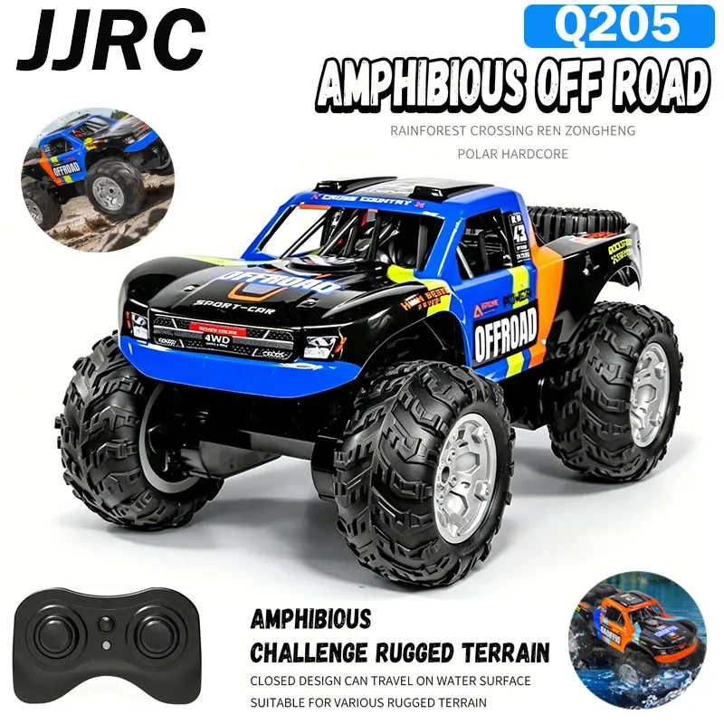 JJRC 2.4G RC Car Q205 (MAX version) 4WD Amphibious SUV Off-road Truck Waterproof Mountain Climber Toy for Children and Adults